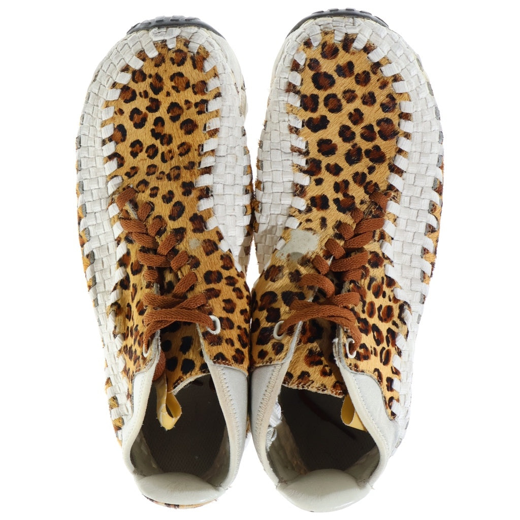 NIKE(ナイキ) 【観賞用 2011年製】AIR FOOTSCAPE WOVEN CHUKKA LEOPARD エアフットケープ ウーブン チャッカ PRM レオパード ローカットスニーカー ブラウン US9/27.0cm 446337-200