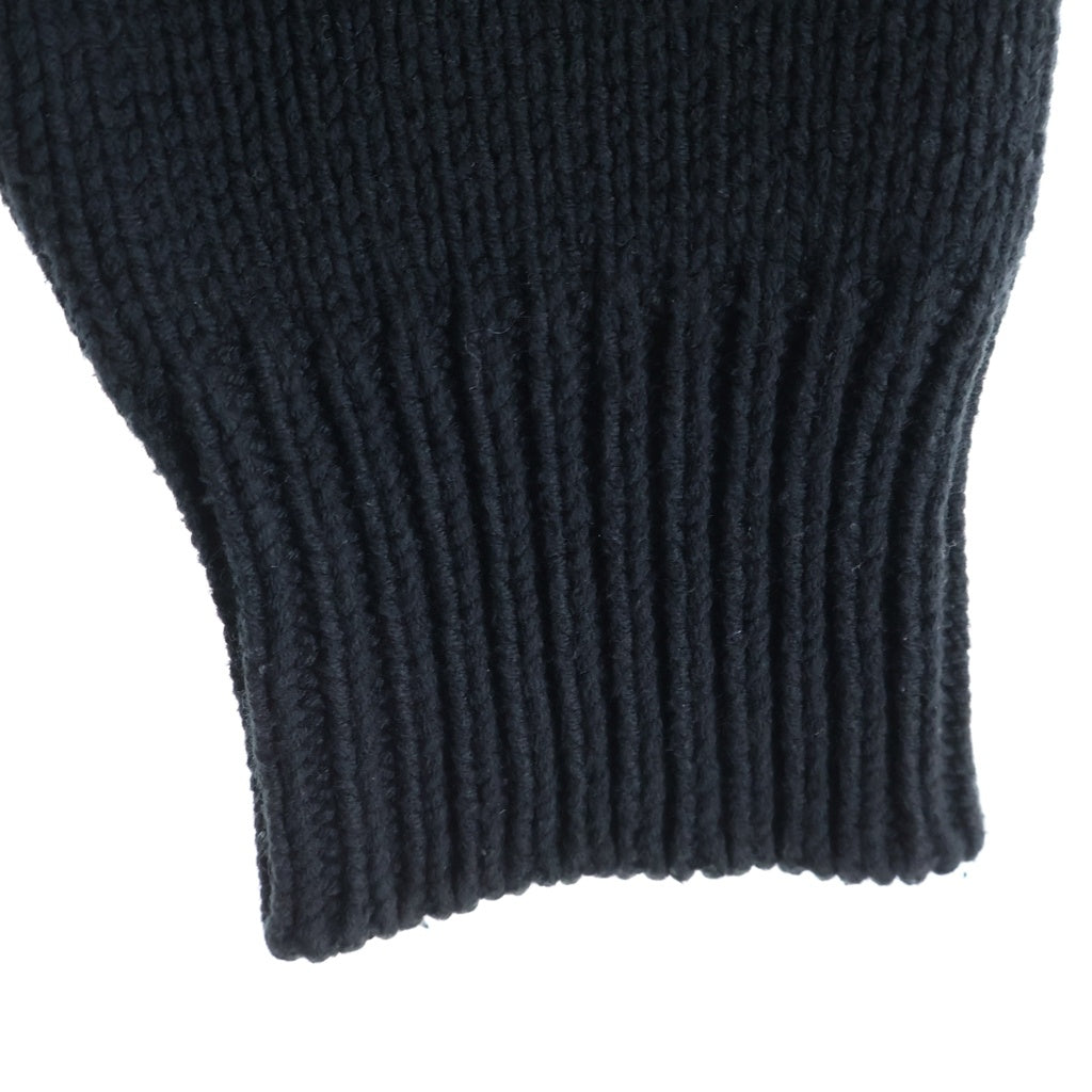 WASTED YOUTH(ウェイステッドユース) 23AW Knit Sweater グラフィックロゴ ニット セーター ブラック