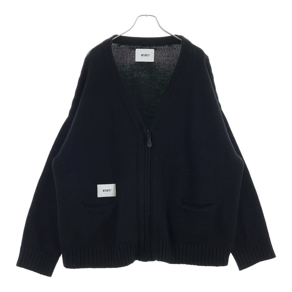WTAPS(ダブルタップス) PALMER SWEATER ジップアップカーディガン ブラック