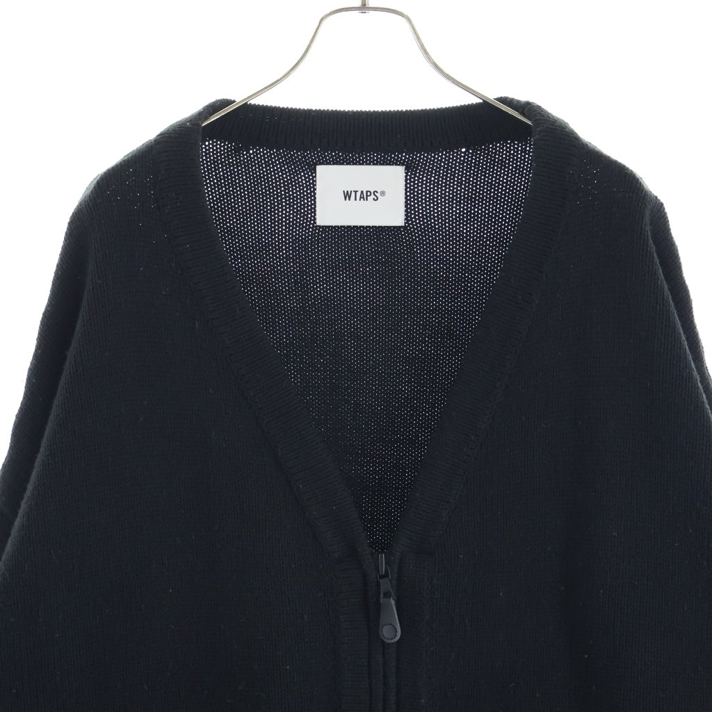 WTAPS(ダブルタップス) PALMER SWEATER ジップアップカーディガン ブラック