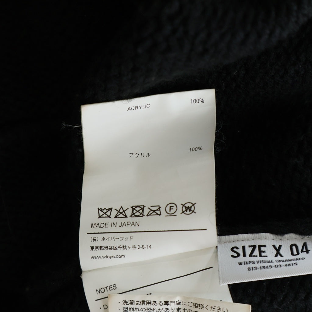 WTAPS(ダブルタップス) PALMER SWEATER ジップアップカーディガン ブラック