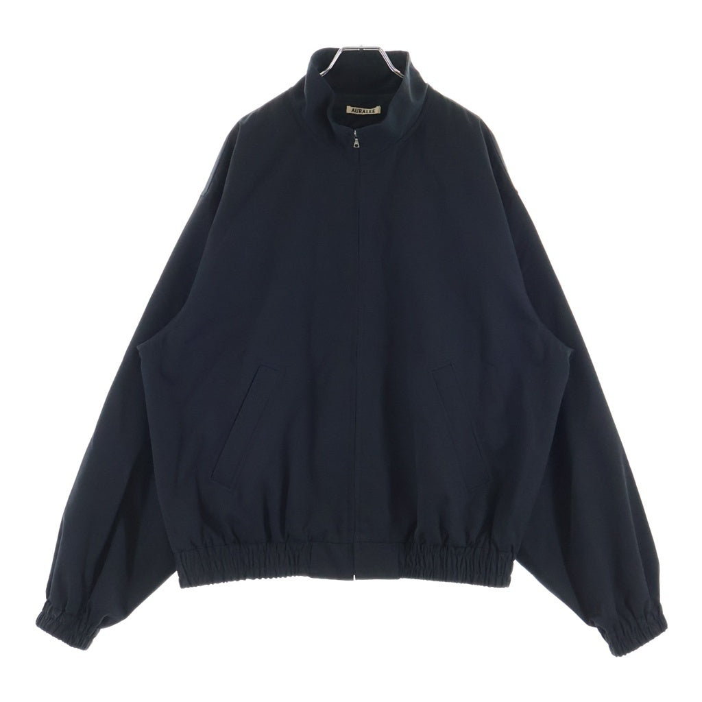 AURALEE(オーラリー) 24SS WASHED FINX SILK CHAMBRAY BLOUSON A24SB01SB フィンクス シルク シャンブレー ブルゾン ジャケット ブラック