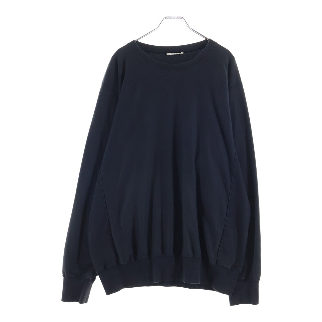 AURALEE(オーラリー) 24SS ELASTIC HIGH GAUGE SWEAT A24SP01NU イラスティク ハイゲージ スウェット 長袖 ブラック