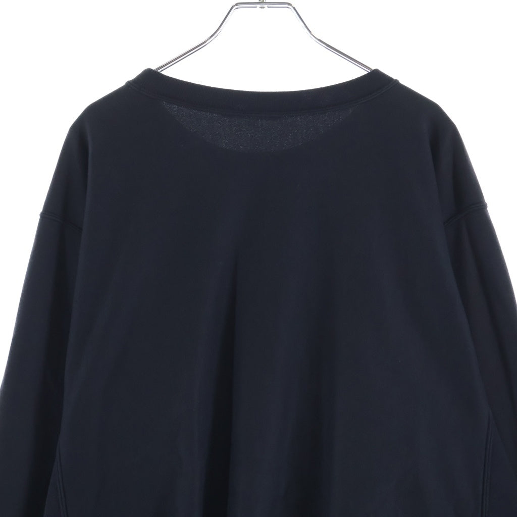 AURALEE(オーラリー) 24SS ELASTIC HIGH GAUGE SWEAT A24SP01NU イラスティク ハイゲージ スウェット 長袖 ブラック