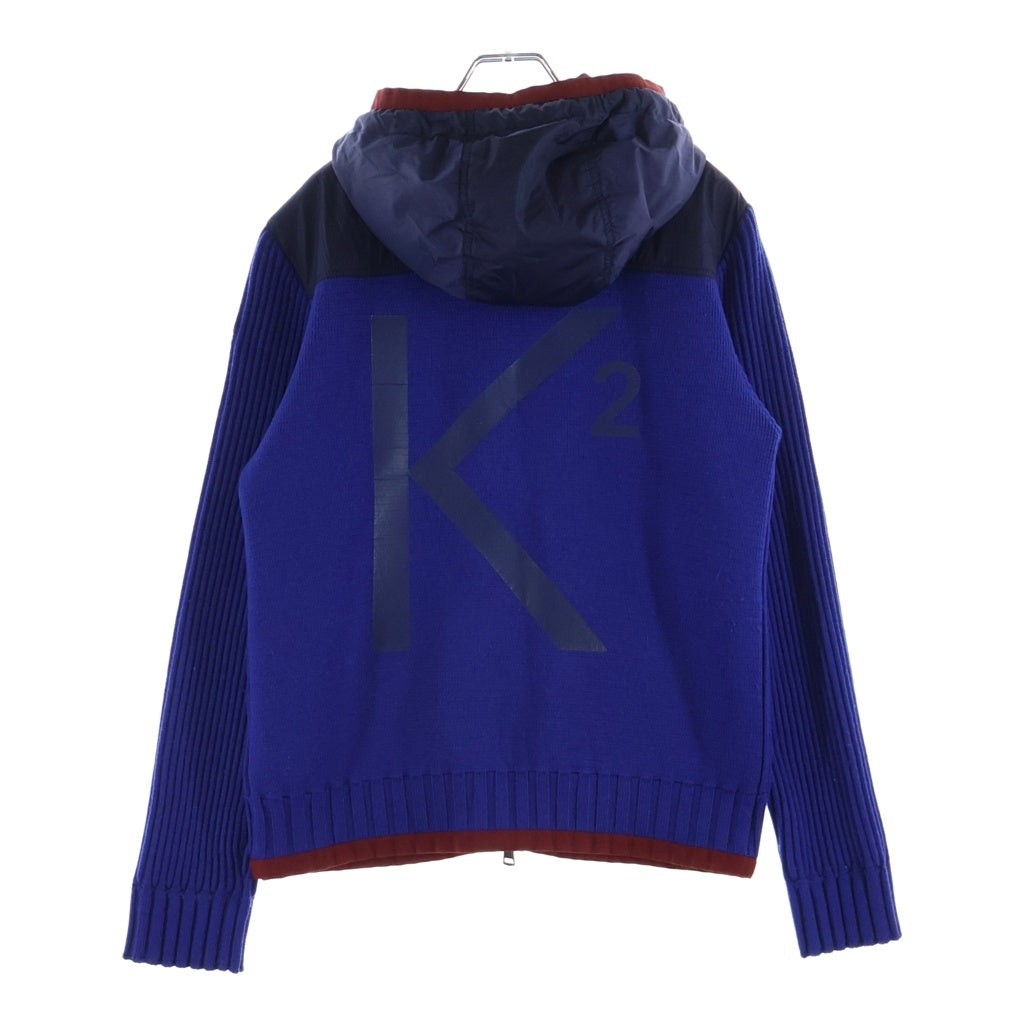 MONCLER(モンクレール) MAGLIONE TRICOT CARDIGAN マリアオーネ トリコット バックK2プリント カーディガン ブルー