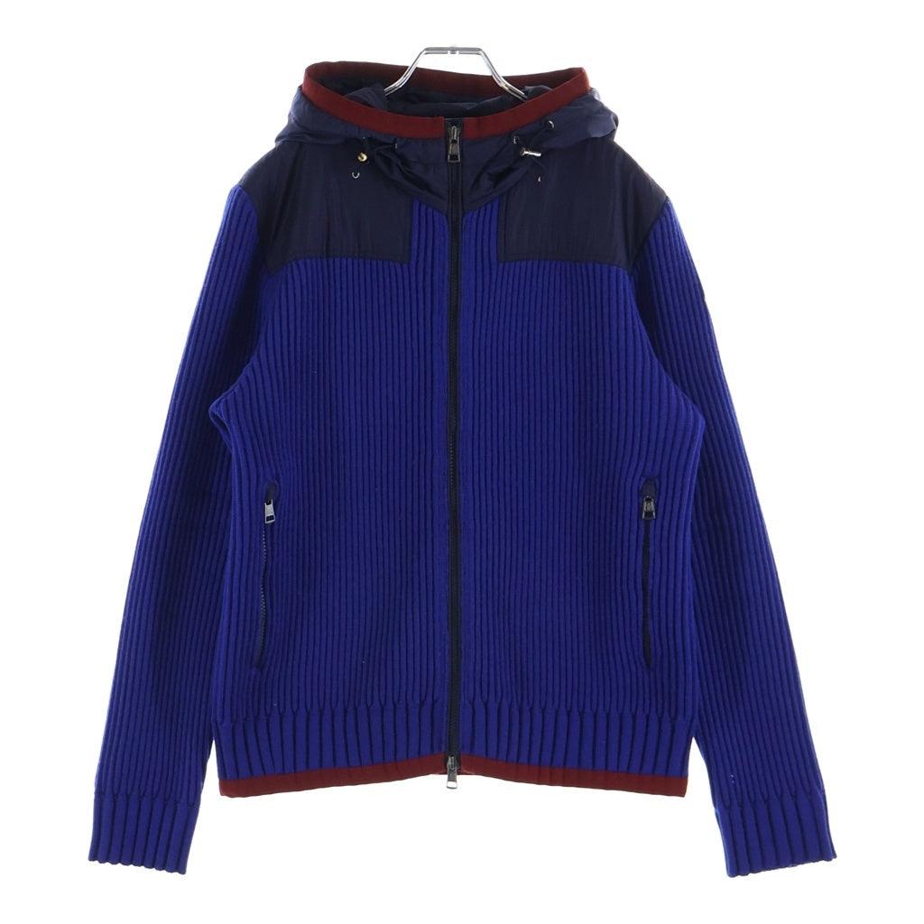 MONCLER(モンクレール) MAGLIONE TRICOT CARDIGAN マリアオーネ トリコット バックK2プリント カーディガン ブルー