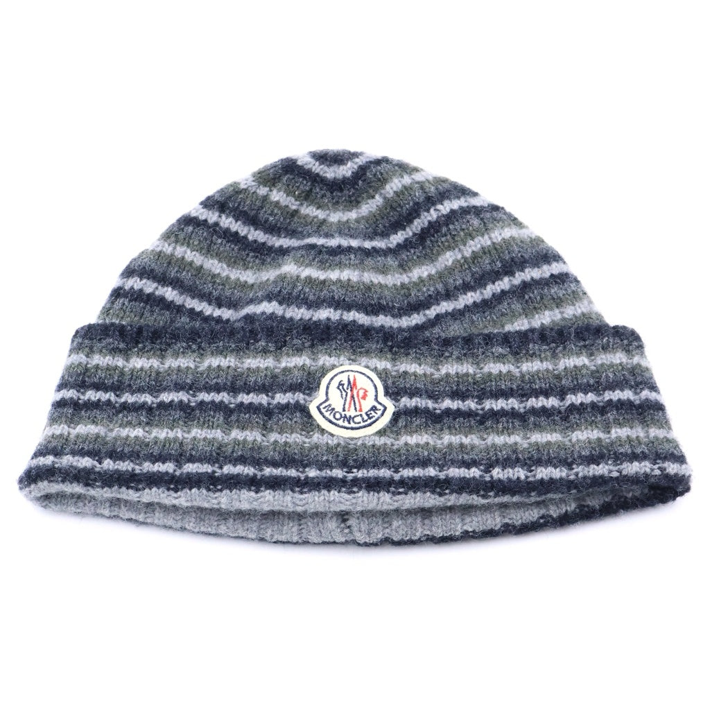 MONCLER(モンクレール) BERRETTO ニットキャップ 帽子 ウール グレー
