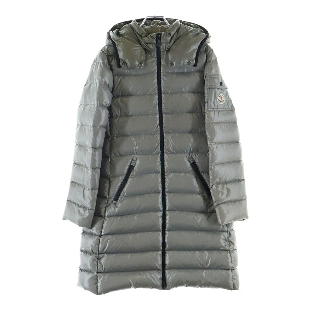 MONCLER(モンクレール) 18AW GIUBBOTTO MOKA モカ ナイロン フーデッド ダウンコート ジャケット グレー レディース D29544990005