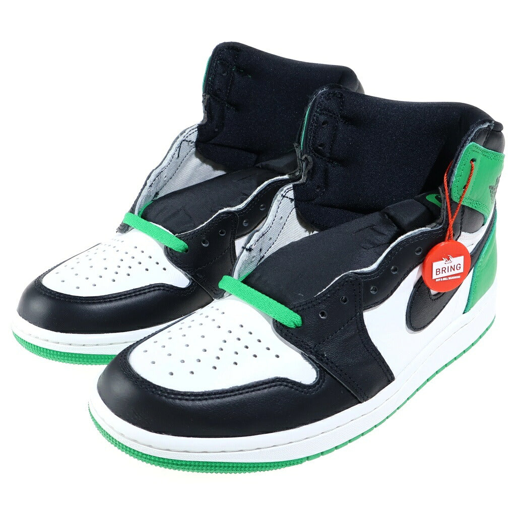 NIKE(ナイキ) AIR JORDAN 1 RETRO HIGH CELTICS/BLACK AND LUCKY GREEN DZ5485-031 エアジョーダン1 レトロ ハイ OG ハイカットスニーカー シューズ US9/27.0cm ブラック/グリーン