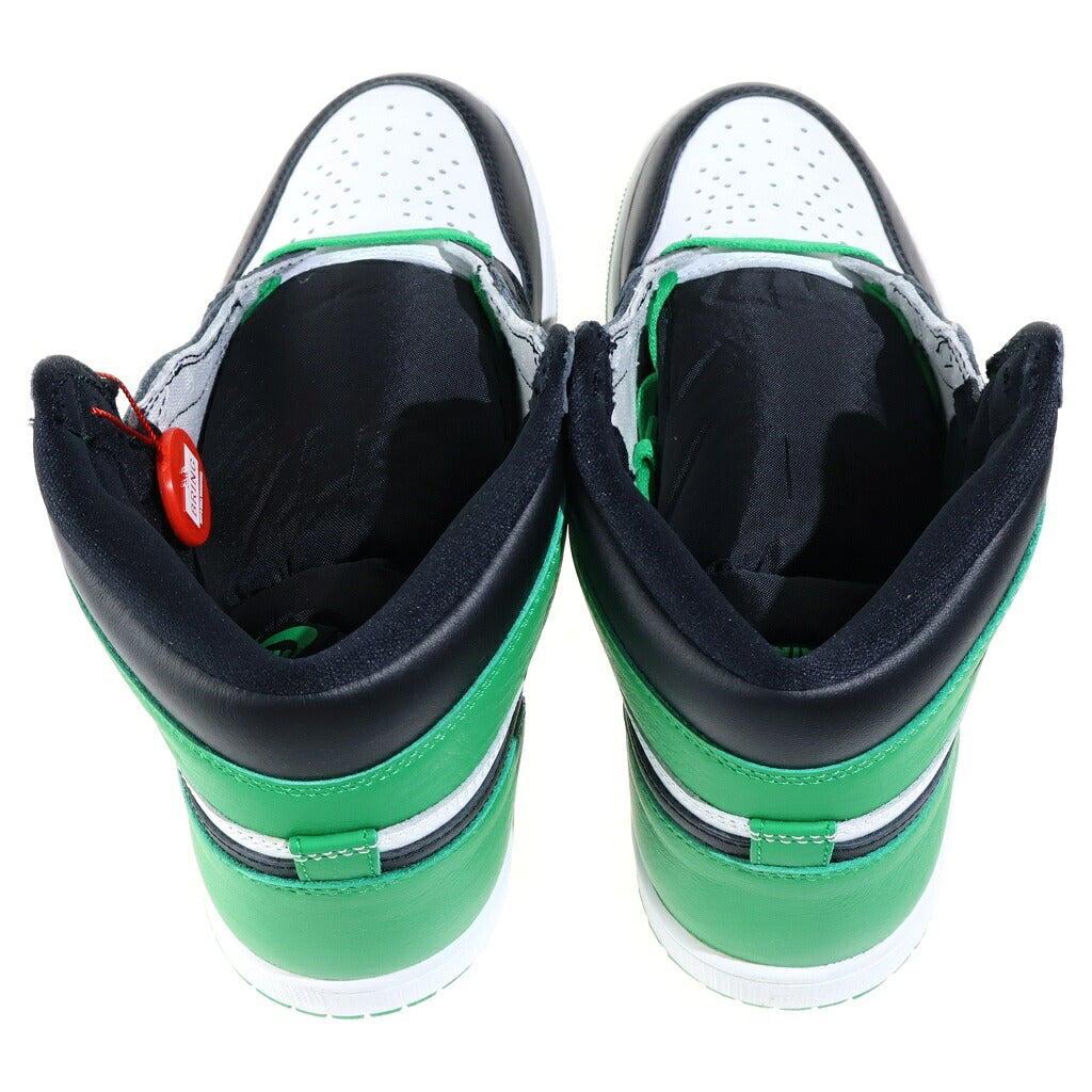NIKE(ナイキ) AIR JORDAN 1 RETRO HIGH CELTICS/BLACK AND LUCKY GREEN DZ5485-031 エアジョーダン1 レトロ ハイ OG ハイカットスニーカー シューズ US9/27.0cm ブラック/グリーン