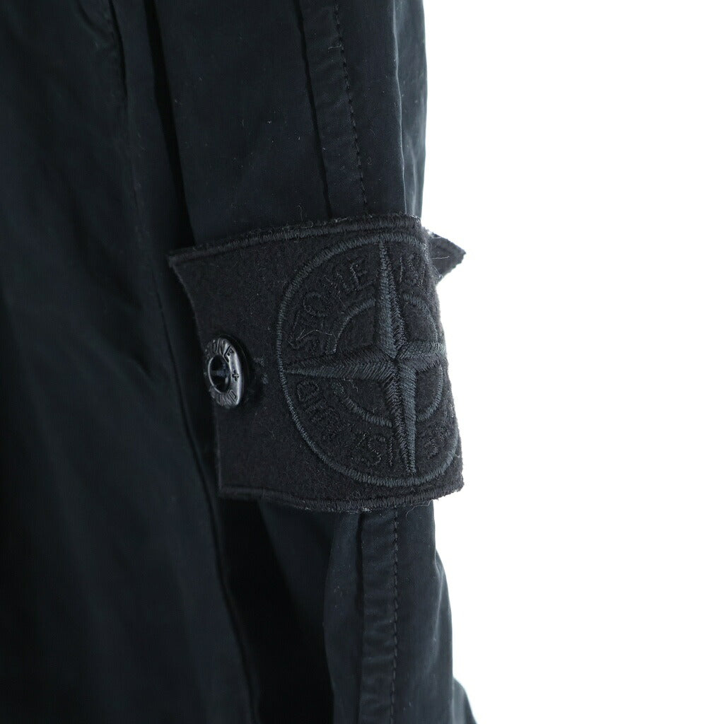 STONE ISLAND(ストーンアイランド) Parka with hood and logo patch ロゴパッチ トレンチコート L1S157100005 S0F33 ブラック