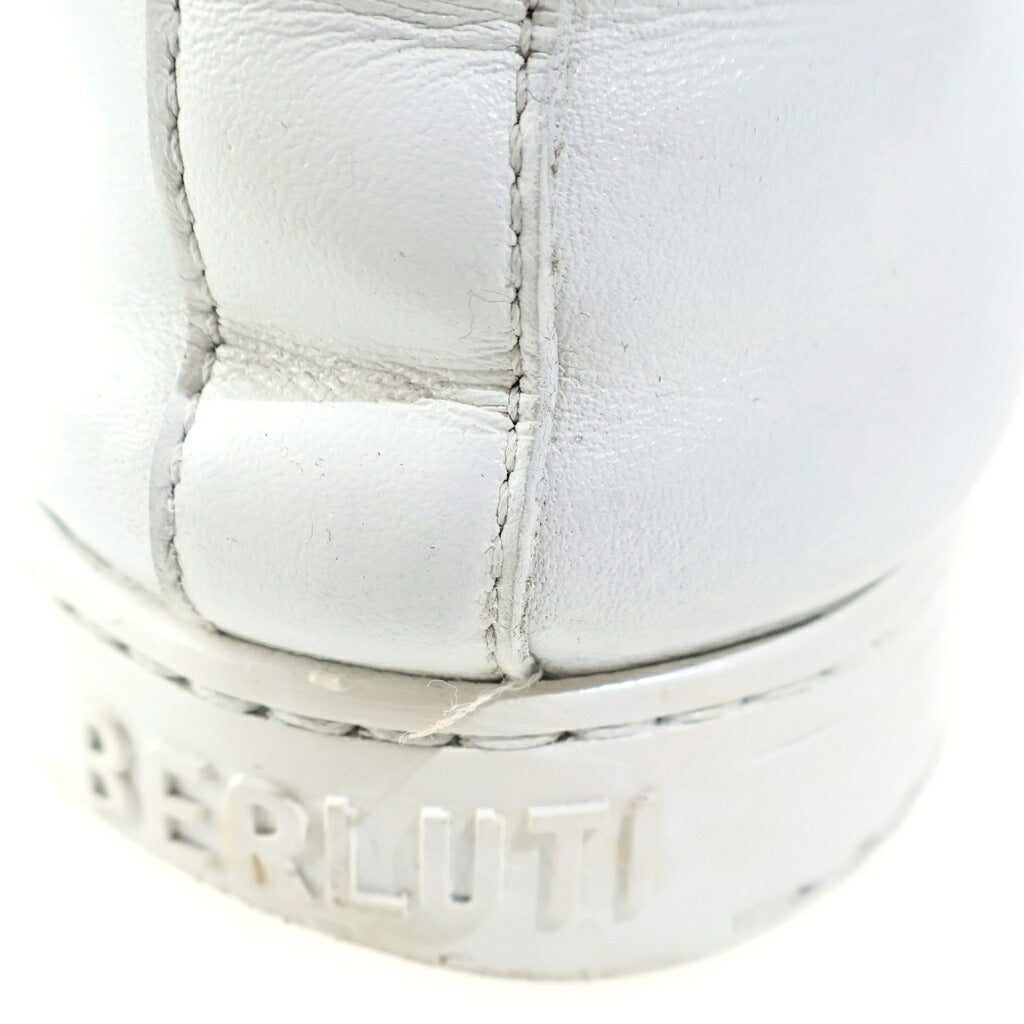 Berluti(ベルルッティ) 21AW Playtime Sneakers プレイタイム クレスト スクリット レザー ローカットスニーカー ホワイト