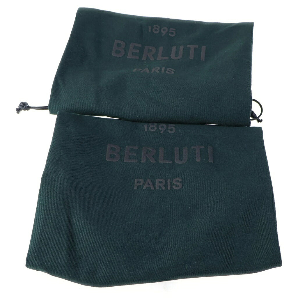 Berluti(ベルルッティ) 21AW Playtime Sneakers プレイタイム クレスト スクリット レザー ローカットスニーカー ホワイト