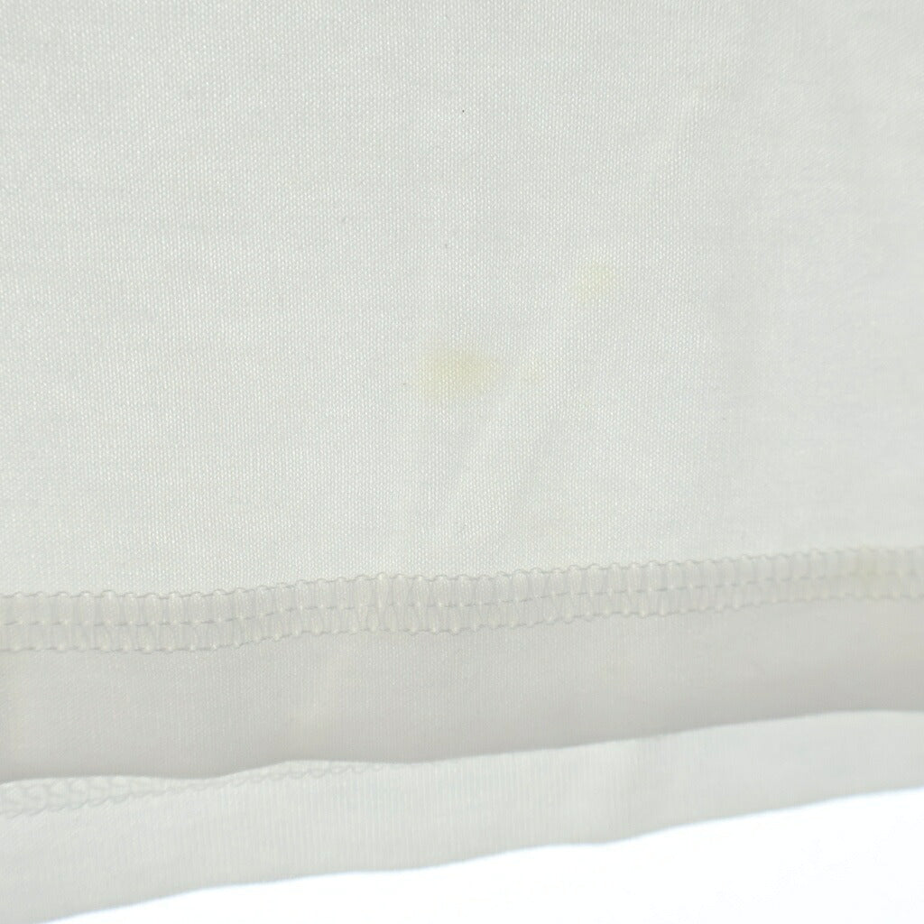 HERMES(エルメス) モザイク刺繍入り 胸ポケット 半袖Tシャツ カットソー ホワイト レディース