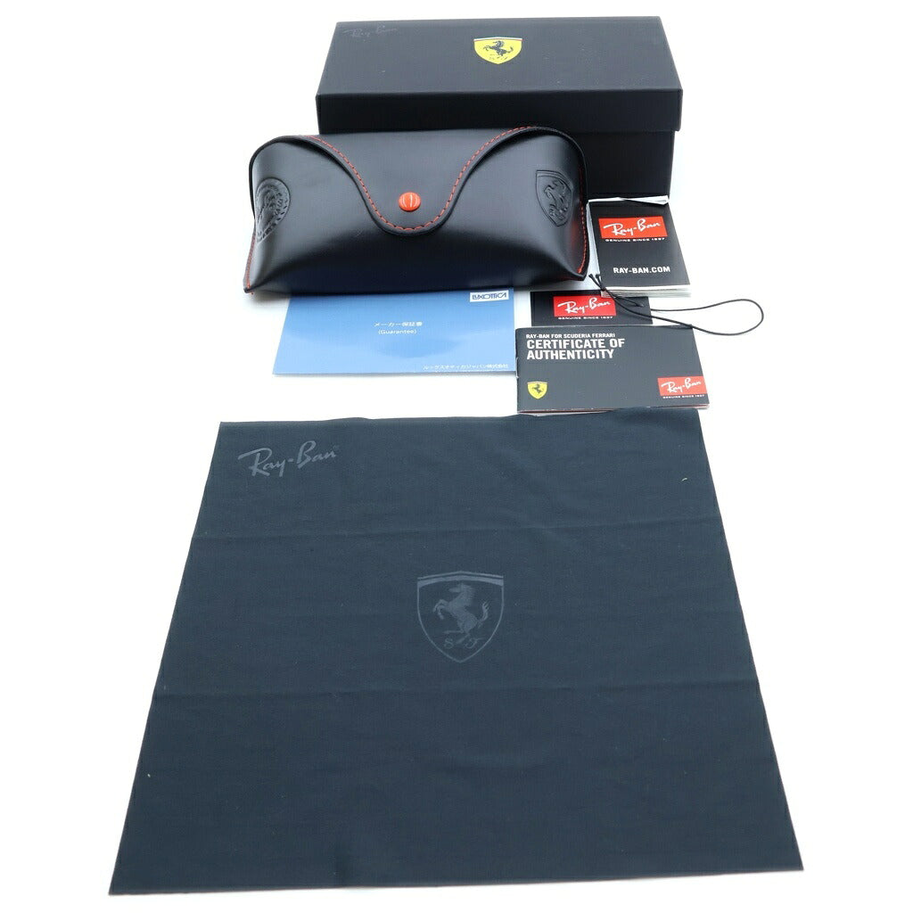 Ray Ban(レイバン) ×SCUDERIA FERRARI フェラーリ RB4329M サングラス アイウェア ブラック/レッド