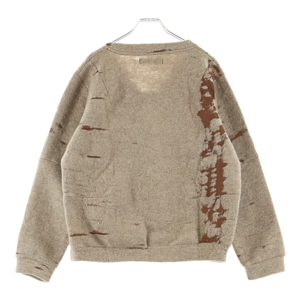 RAF BY RAF SIMONS(ラフ バイ ラフシモンズ) デザインニット ポリエステル ブラウン