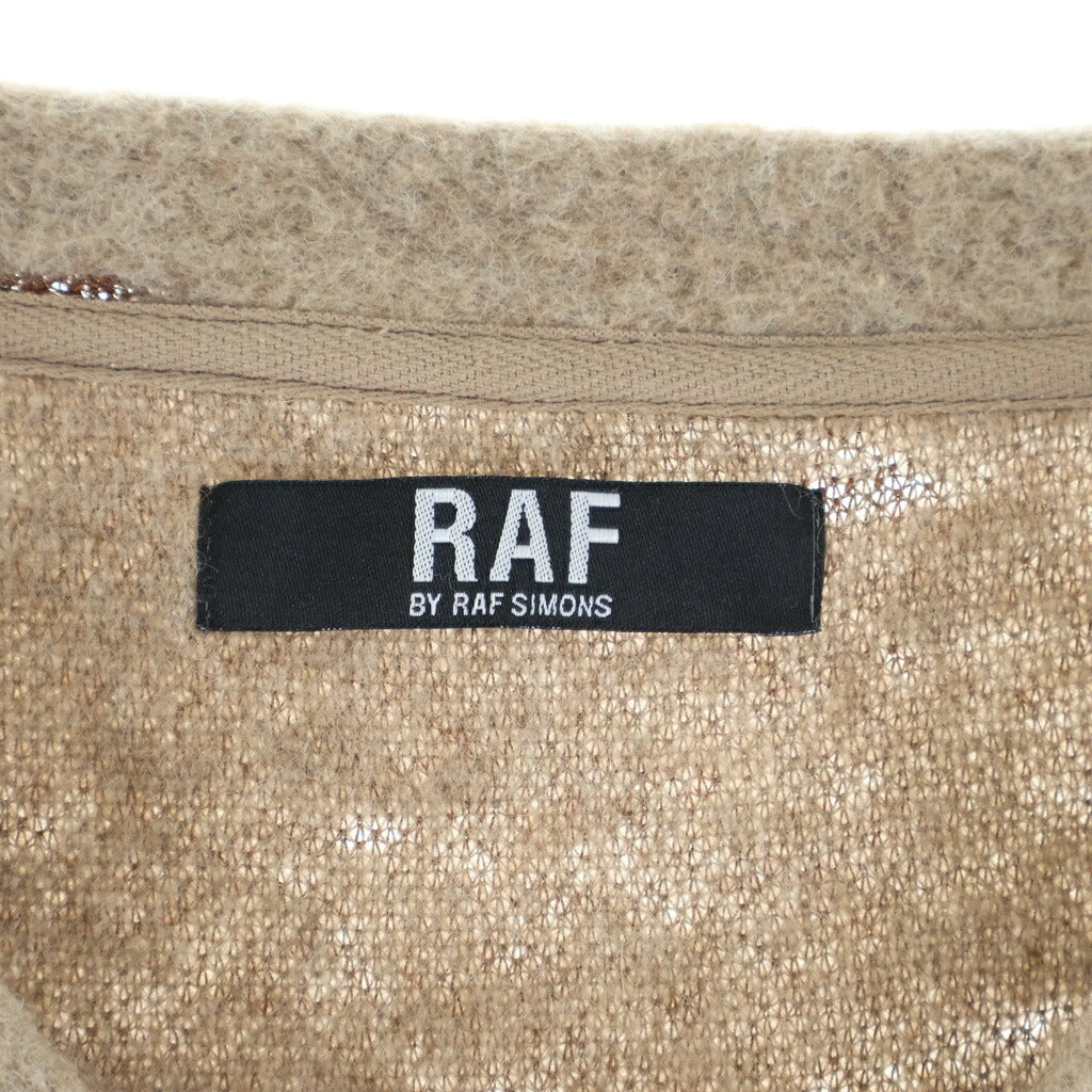 RAF BY RAF SIMONS(ラフ バイ ラフシモンズ) デザインニット ポリエステル ブラウン