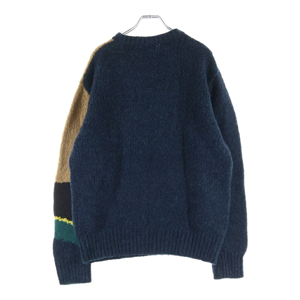 DRIES VAN NOTEN(ドリスヴァンノッテン) 21AW グラフィックデザイン ウールニット インターシャ編み セーター マルチカラー