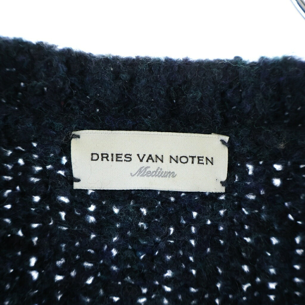 DRIES VAN NOTEN(ドリスヴァンノッテン) 21AW グラフィックデザイン ウールニット インターシャ編み セーター マルチカラー
