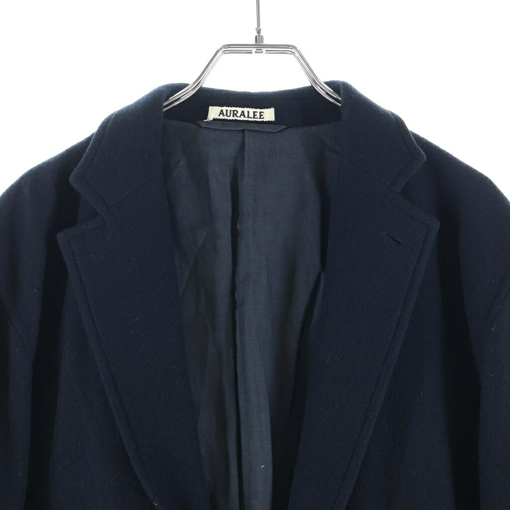 AURALEE(オーラリー) 17AW CASHMERE カシミヤ テーラードジャケット 2B パッチポケット A7AJ01CF ネイビー