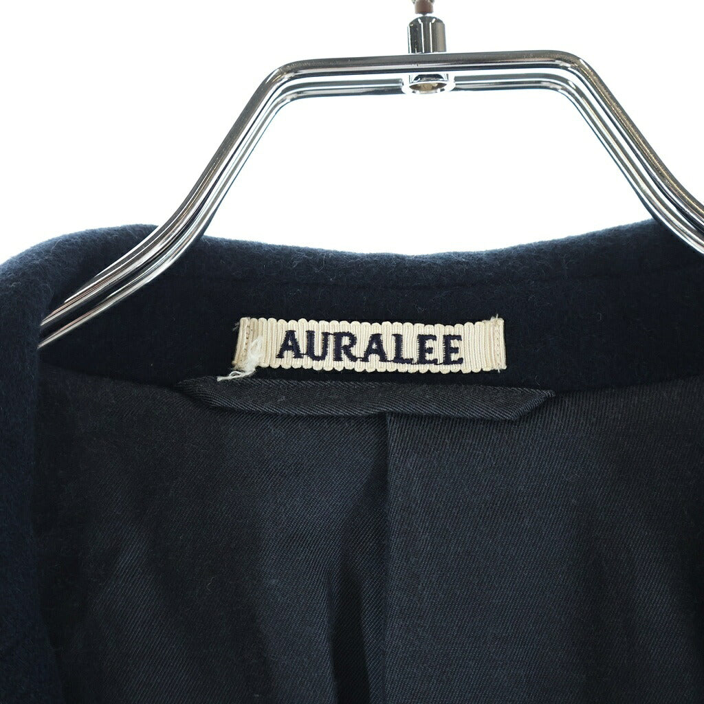 AURALEE(オーラリー) 17AW CASHMERE カシミヤ テーラードジャケット 2B パッチポケット A7AJ01CF ネイビー