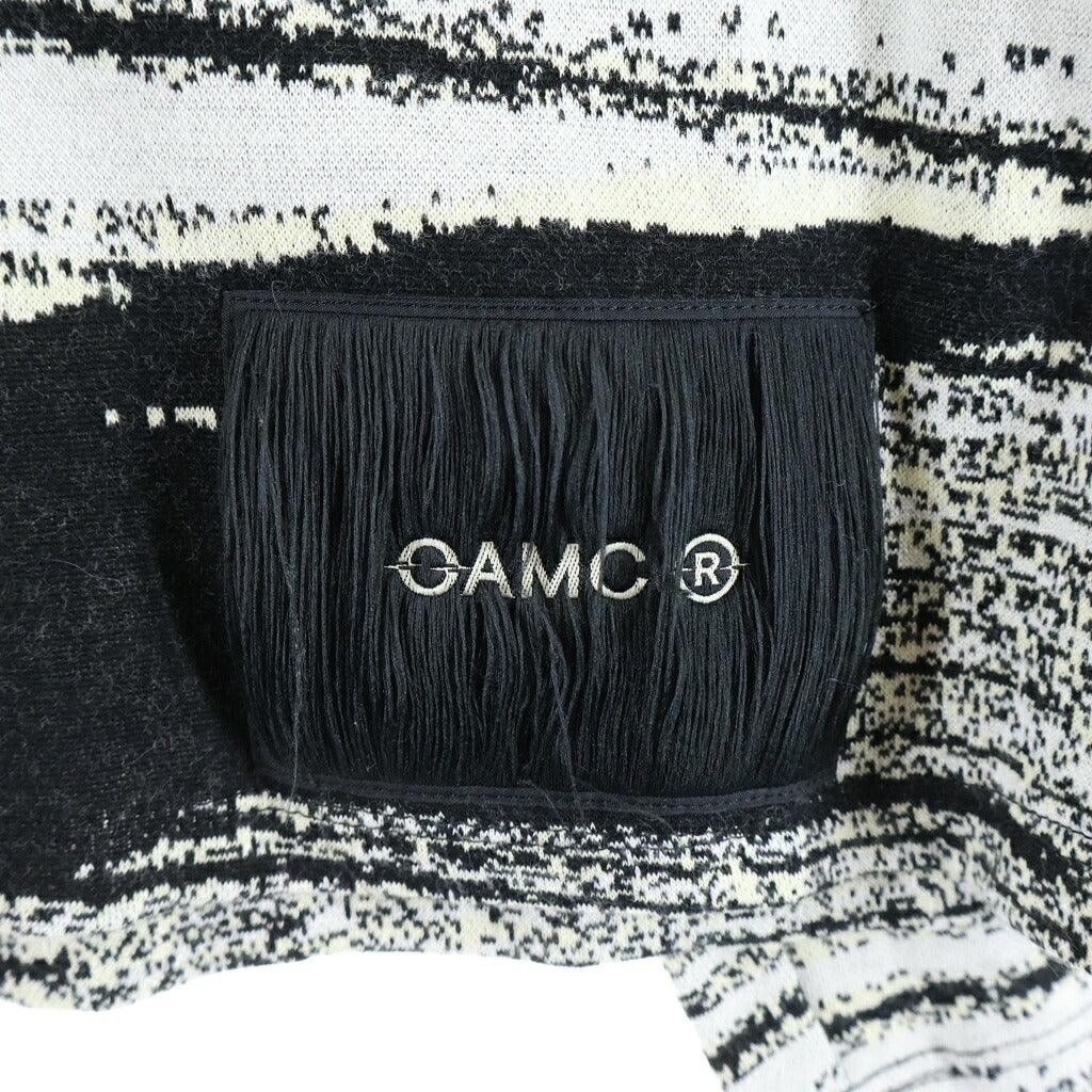OAMC(オーエーエムシー) 21SS Noise High Neck Knit ノイズ ハイネック ニット OAMT700468 ホワイト/ブラック