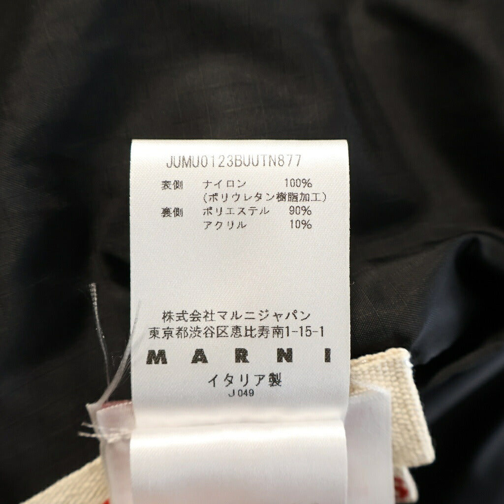 MARNI(マルニ) 21AW リップストップ ナイロン バイカラー リバーシブル フードブルゾン ジャケット JUMU0123BU ブラック/イエロー