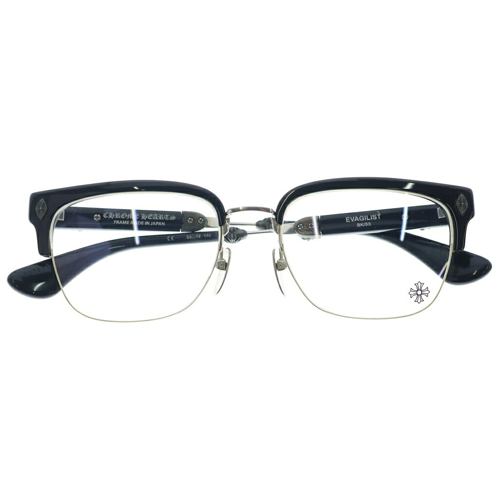 CHROME HEARTS(クロムハーツ) EVAGILIST エヴァンジェリスト ダガーテンプル ウェリントンフレーム メガネ サングラス ブラック