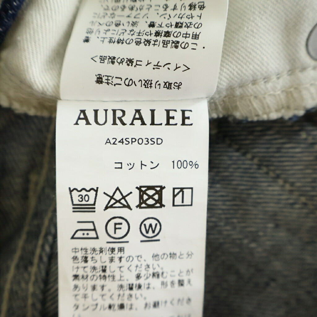 AURALEE(オーラリー) 24SS SELVEDGE LIGHT DENIM A24SP03SD セルヴィッジ ライト デニム パンツ インディゴ