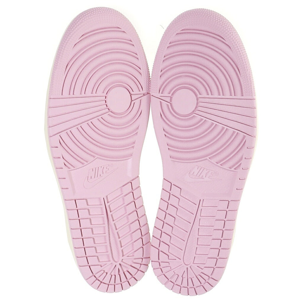 NIKE(ナイキ) ×TRAVIS SCOTT AIR JORDAN 1 RETRO LOW MUSLIN/SHY PINK IQ7604-100 ×トラヴィススコット エアジョーダン1 レトロ ロー OG ローカットスニーカー シューズ US9/27.0cm ベージュ/ピンク