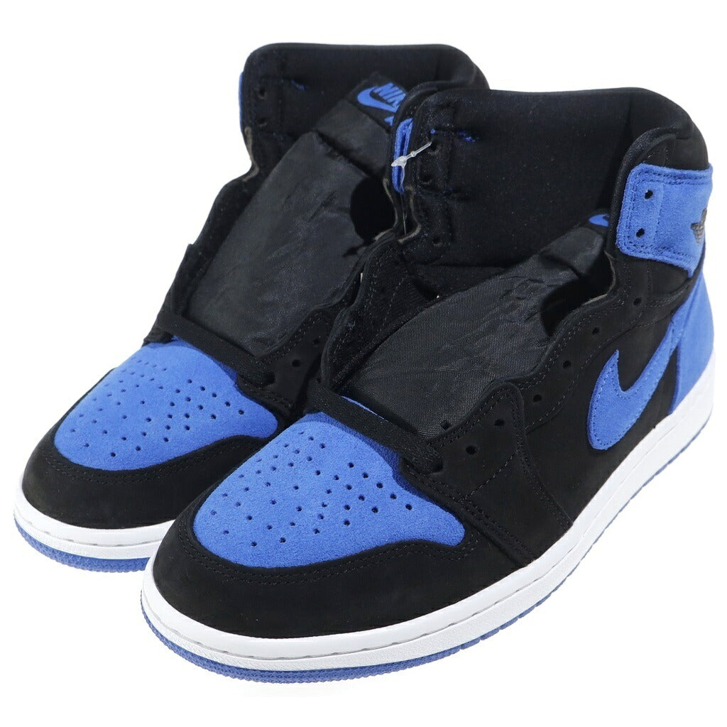 NIKE(ナイキ) AIR JORDAN 1 RETRO HIGH ROYAL REIMAGINED DZ5485-042 エアジョーダン1 レトロ ハイ OG ロイヤル リイマジンド ハイカットスニーカー シューズ US8.5/26.5cm ブラック/ブルー