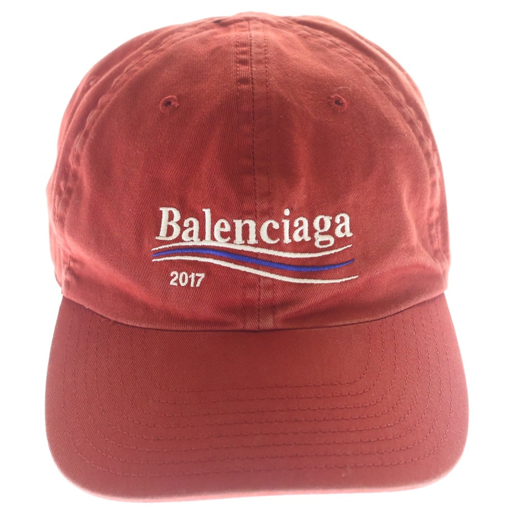 BALENCIAGA(バレンシアガ) キャンペーン ロゴ キャップ 帽子 レッド 474622 410B7