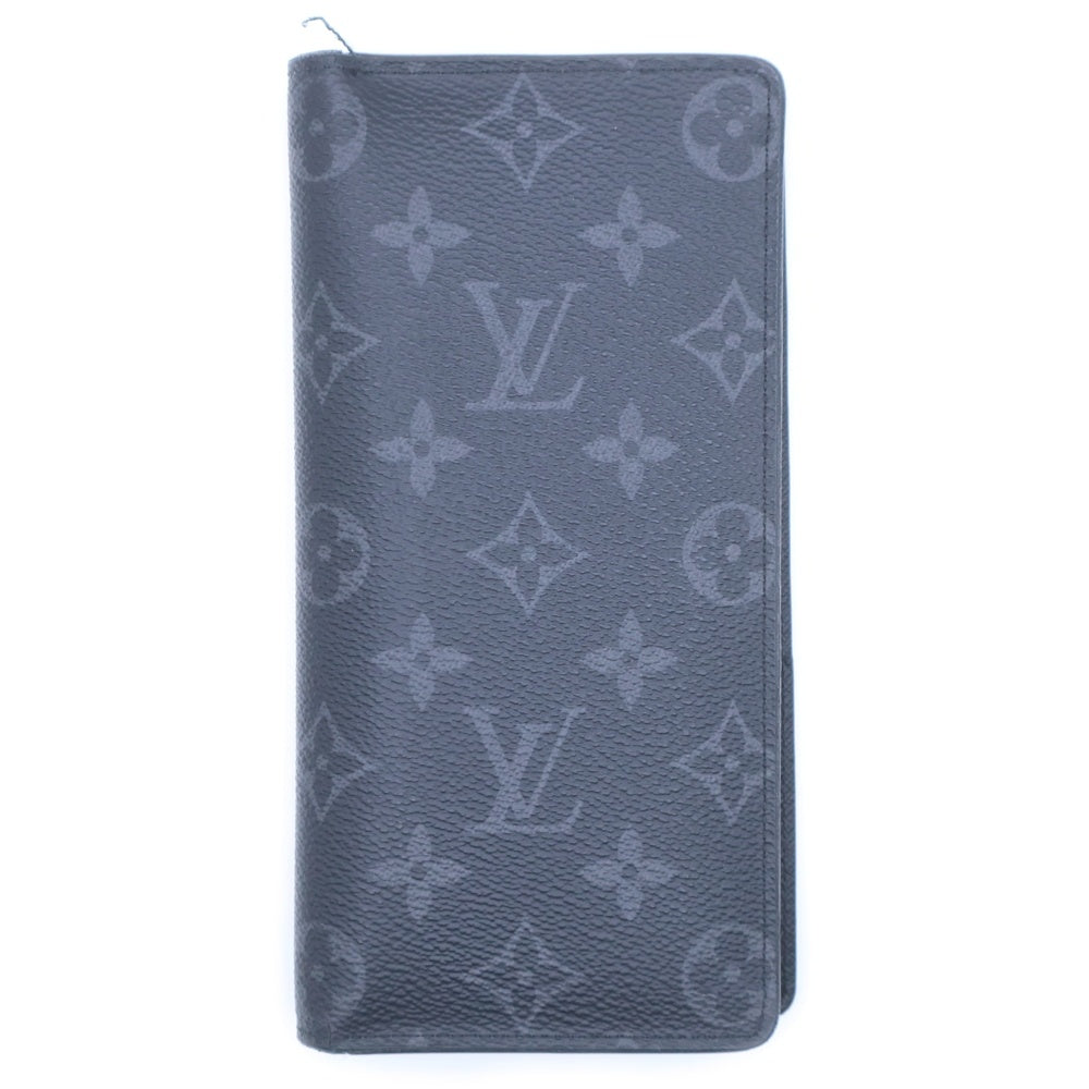 LOUIS VUITTON(ルイヴィトン) ポルトフォイユ ブラザ モノグラム エクリプス ロングウォレット 二つ折り長財布 ブラック レザー M61697 TN4196