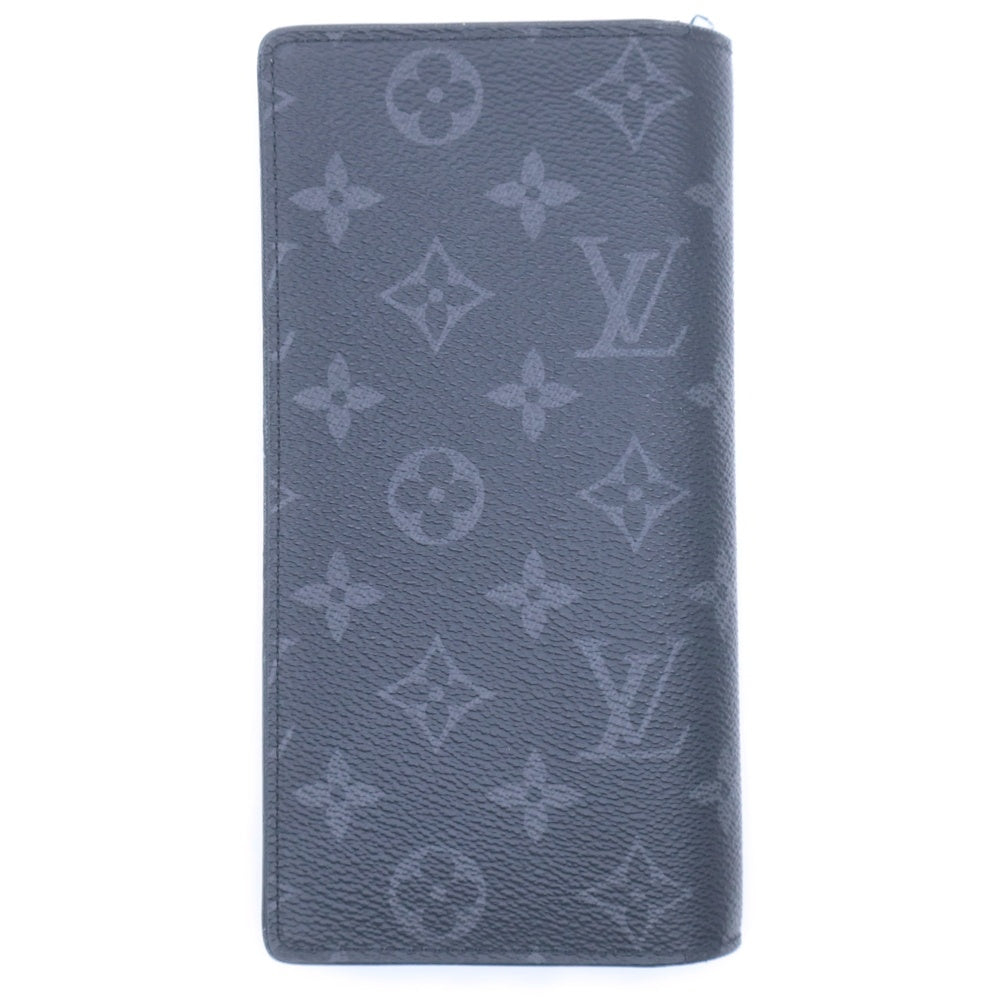 LOUIS VUITTON(ルイヴィトン) ポルトフォイユ ブラザ モノグラム エクリプス ロングウォレット 二つ折り長財布 ブラック レザー M61697 TN4196