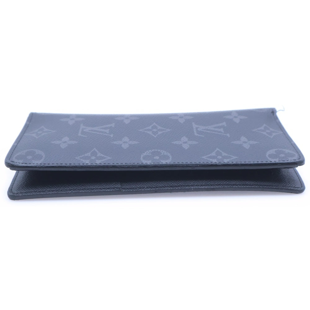 LOUIS VUITTON(ルイヴィトン) ポルトフォイユ ブラザ モノグラム エクリプス ロングウォレット 二つ折り長財布 ブラック レザー M61697 TN4196