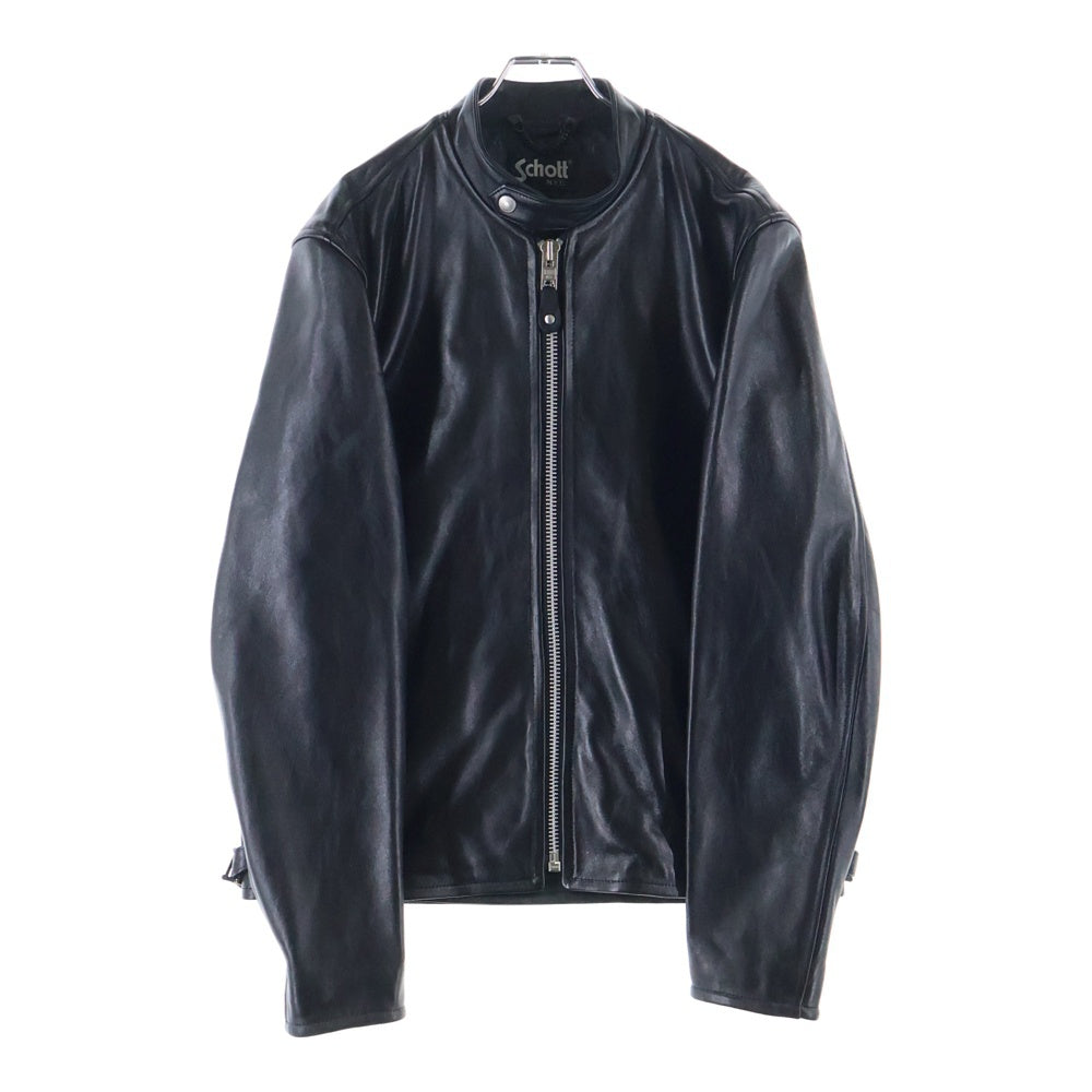 SCHOTT(ショット) SHEEP LEATHER 70'S シングル ライダースジャケット ブラック 3111052