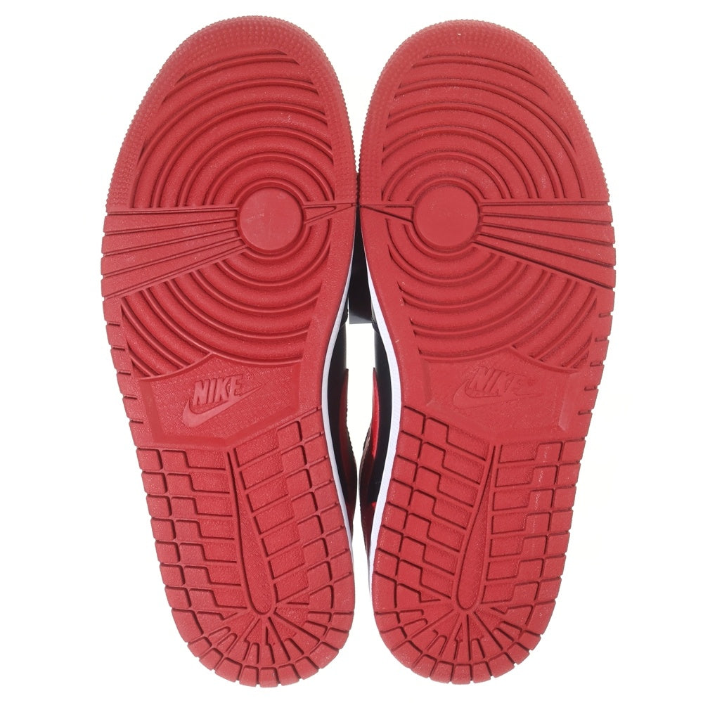 NIKE(ナイキ) AIR JORDAN 1 MID BRED 554724-074 エアージョーダン ブレッド ハイカットスニーカー シューズ ブラック/レッド US9.5/27.5cm