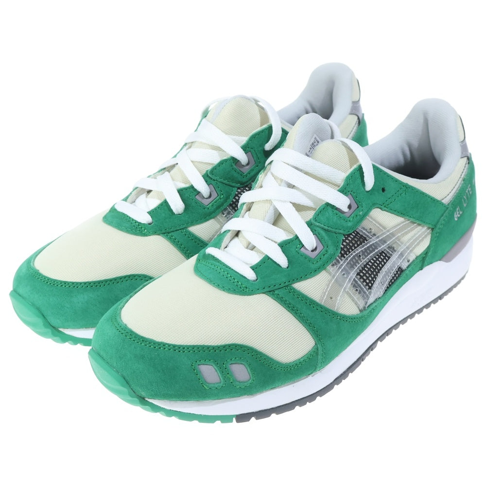 ASICS(アシックス) ×AWAKE NY GEL LYTE 3 OG GREEN TAMBOURINE アウェイク ニューヨーク ゲルライト ローカットスニーカー グリーン US10/28cm 1201A568-100