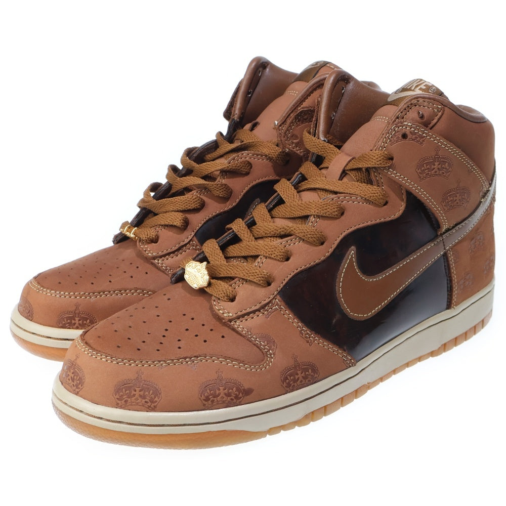 NIKE(ナイキ) DUNK HI PREMIUM 314263-221 ダンクハイプレミアム マイティークラウン ハイカットスニーカー シューズ ブラウン US10/28.0cm