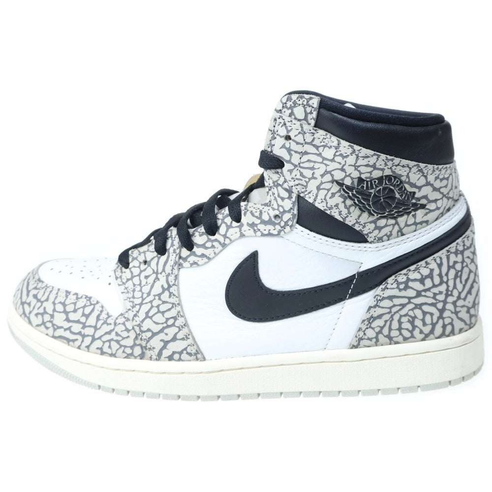 NIKE(ナイキ) AIR JORDAN 1 RETRO HIGH OG WHITE CEMENT ELEPHANT DZ5485-052 エアジョーダン1 ホワイトセメント サファリ ハイカットスニーカー シューズ US10/28cm