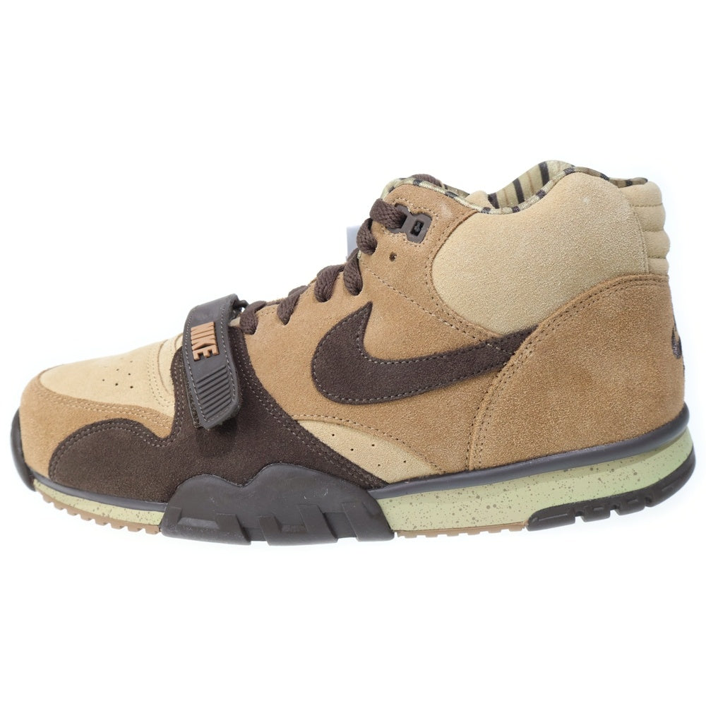 NIKE(ナイキ) AIR TRAINER1 DV6998-200 エアトレイナー1 しましま ハイカットスニーカー シューズ ブラウン US10/28.0cm