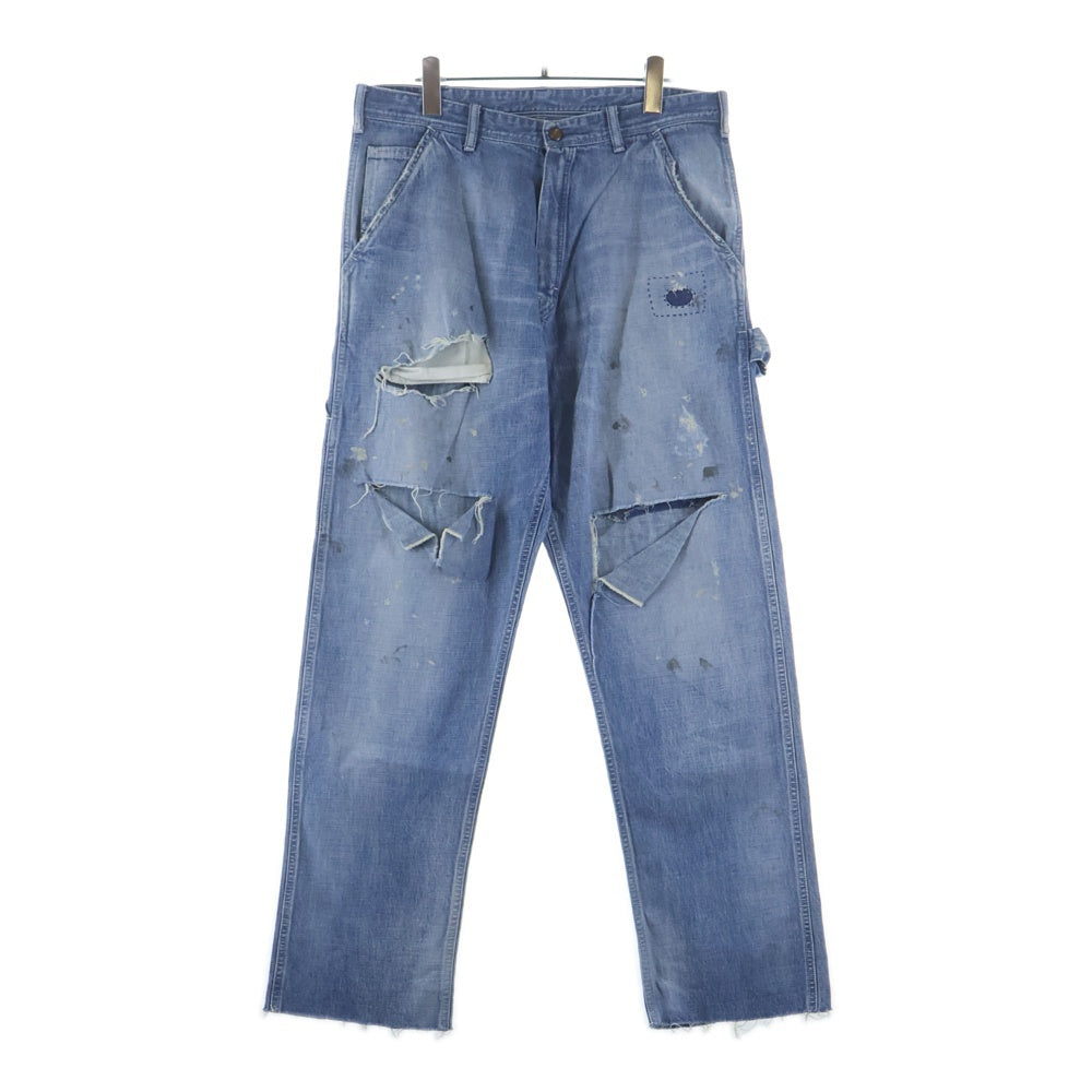 SAINT MICHAEL(セントマイケル) 24SS DENIM PANTS PAINTER BLUE ヴィンテージ加工 ペインター デニム パンツ インディゴ SM-YS3-0000-051