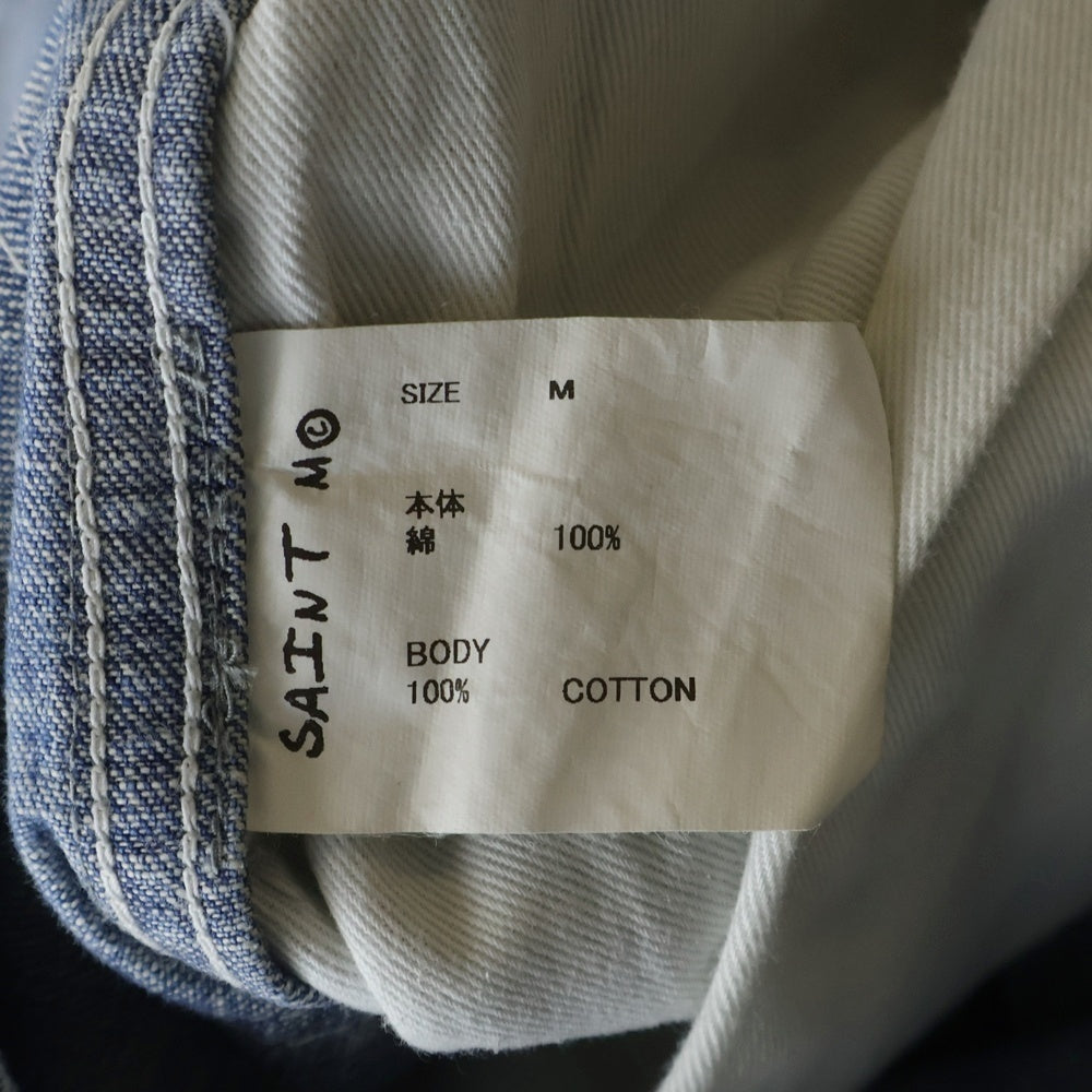 SAINT MICHAEL(セントマイケル) 24SS DENIM PANTS PAINTER BLUE ヴィンテージ加工 ペインター デニム パンツ インディゴ SM-YS3-0000-051