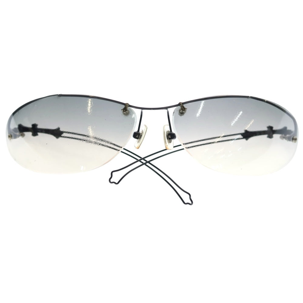 CHROME HEARTS(クロムハーツ) D.P.1 ドラッグ パイプ トップリム クロステンプル カラーレンズ サングラス メガネ 眼鏡 アイウェア ブラック