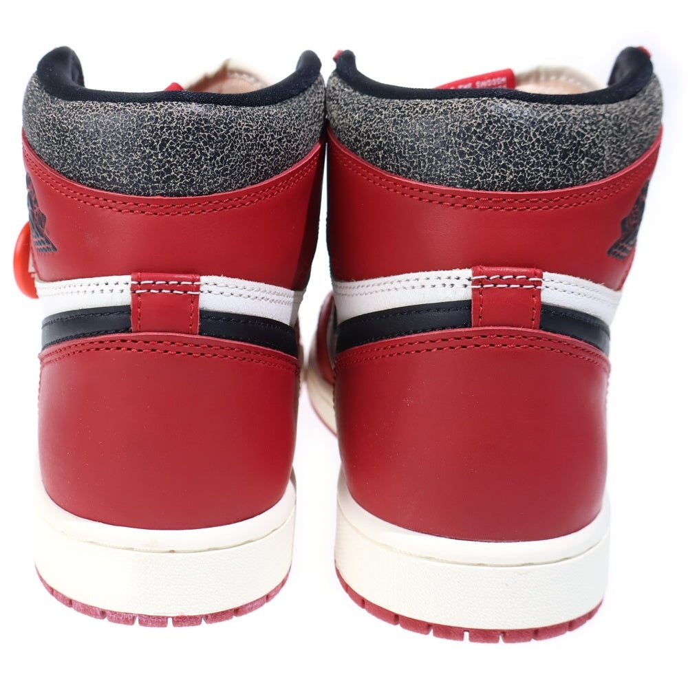 NIKE(ナイキ) AIR JORDAN 1 HIGH OG エアジョーダン1 ロスト&ファウンド シカゴ ハイカットスニーカー ホワイト/レッド US9/27cm DZ5485-612