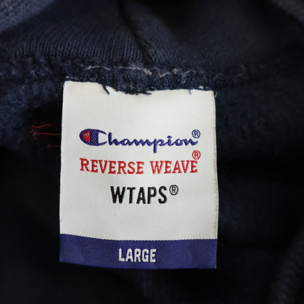 WTAPS(ダブルタップス) ×Champion REVERSE WEAVE HOODED SWEATSHIRT C8-T109 チャンピオン リバースウィーブ フーデッド スウェットシャツ プルオーバーパーカー ネイビー