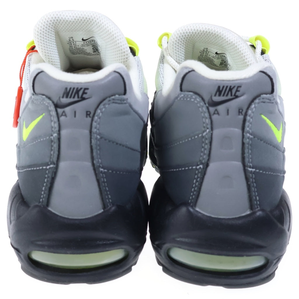 NIKE(ナイキ) AIR MAX 95 OG エアマックス イエローグラデ ローカットスニーカー グレー/イエロー US9.5/27.5cm CT1689-001