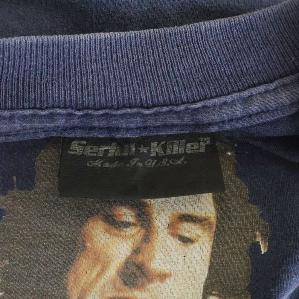 VINTAGE(ヴィンテージ) 90S Serial Killer Cape Fear ロバート デ ニーロ 半袖カットソー Tシャツ ネイビー