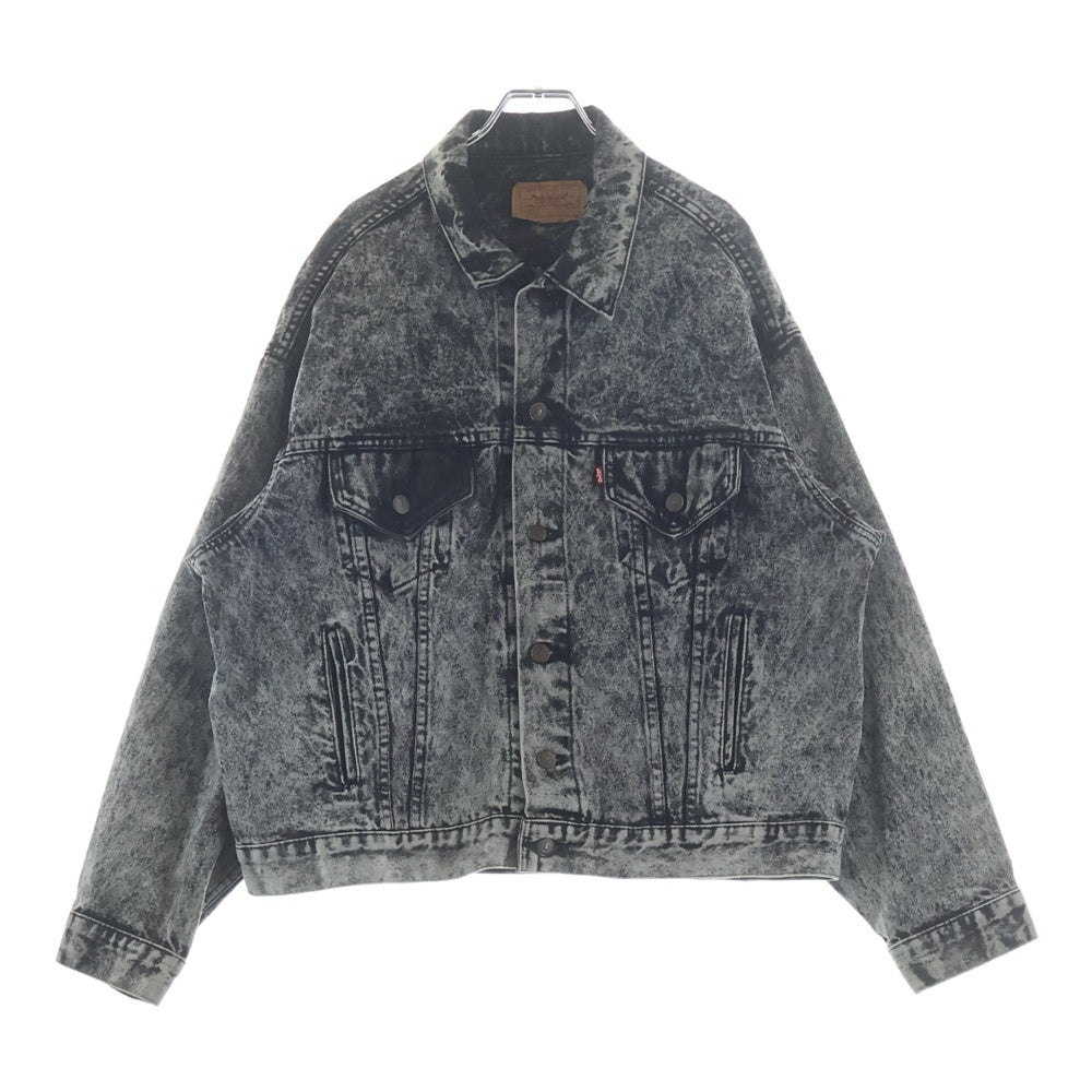 Levi's(リーバイス) 90S VINTAGE WASH BLACK DENIM JACKET ヴィンテージ ボタン裏715 ウォッシュ デニム ジャケット ブラック 70507‐0253