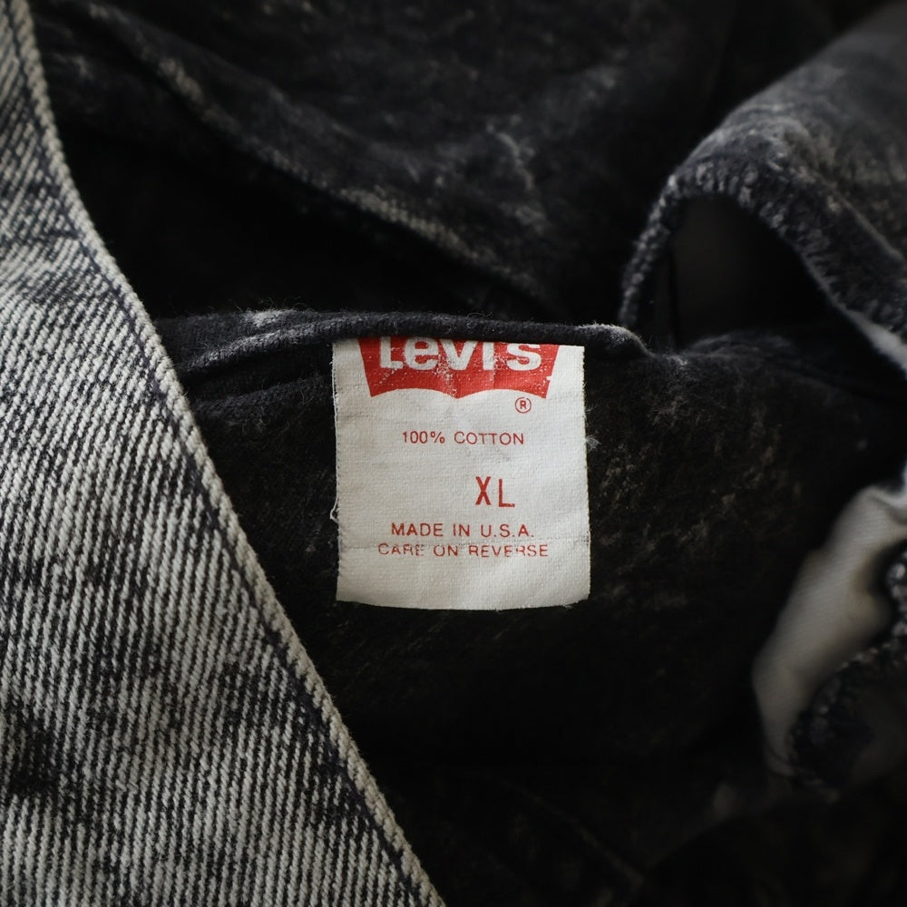 Levi's(リーバイス) 90S VINTAGE WASH BLACK DENIM JACKET ヴィンテージ ボタン裏715 ウォッシュ デニム ジャケット ブラック 70507‐0253